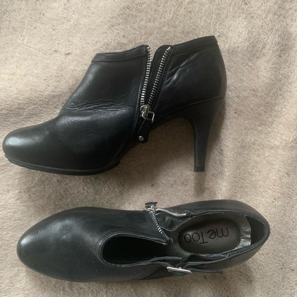 Me Too leather booties